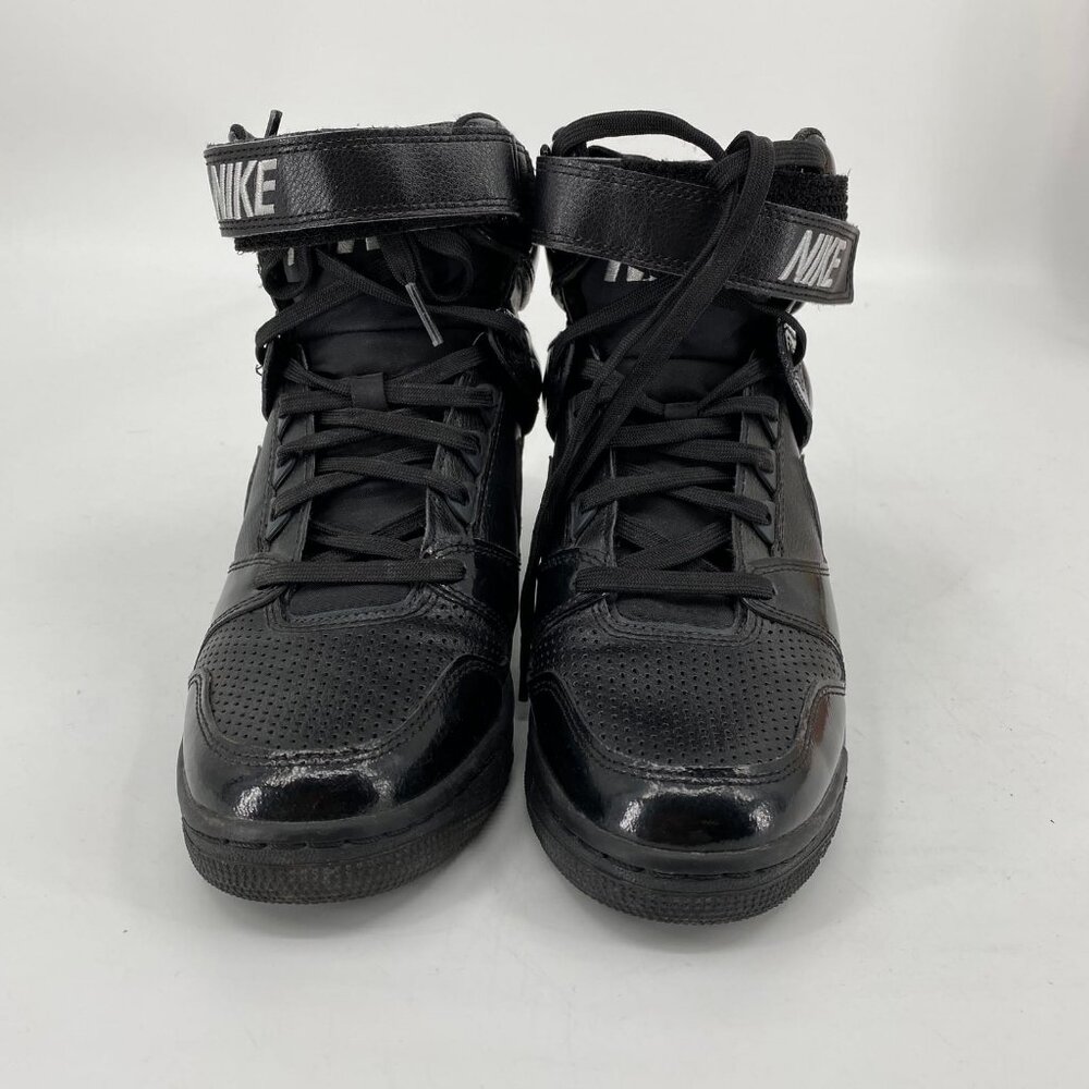 Nike Air Black Leather Classic Athletic Sneakers | Size 9 - Picture 2 of 7